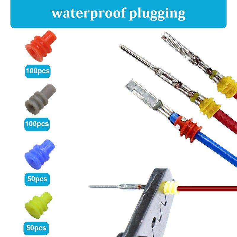 Seamaka720Pcs 21Type Car Electrical Wire Terminal Tool kit 1/1.5/1.8/2.2/2.8/3.5mm Connector Pins Terminal Removal Male Female Crimp Pins Non-Insulated Plug - Image 4